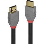 HDMI kabel LINDY [1x HDMI zástrčka - 1x HDMI zástrčka] antracitová, černá, červená 7.50 m