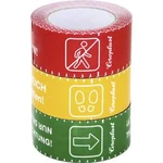 Podlahová značkovací páska Coroplast 1466 SDR 217111, (d x š) 25 m x 60 mm, červená, žlutá, zelená, 3 ks