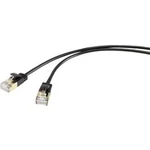 Síťový kabel RJ45 Renkforce RF-4538184, CAT 8.1 , F/FTP, 25.00 cm, černá