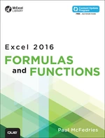 Excel 2016 Formulas and Functions