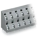 Dvojřadá svorka WAGO 736-762, 2.50 mm², Pólů 24, šedá, 14 ks