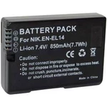 Náhradní baterie pro kamery Conrad Energy EN-EL14, 7,4 V, 850 mAh