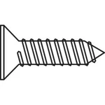 Šrouby do plechu s křížovou drážkou, DIN7982, 2,9 mm x 6,5 mm, pozinkovaná ocel, 100 ks