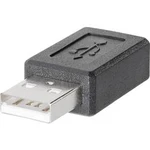 USB adapter zástrčka Typ A <=> zásuvka mini USB Typ B BKL Electronic 10120276, černý