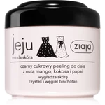 Ziaja Jeju Young Skin cukrový tělový peeling černý 200 ml