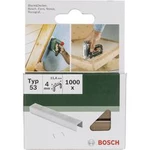 Svorka typ 53 Typ 53; délka = 4,0 mm 1000 ks Bosch Accessories 2609255857 Typ svorek 53 rozměry (d x š) 4 mm x 11.4 mm