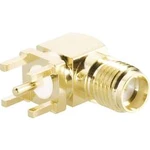 SMA konektor BKL 409071, 50 Ω, zásuvka vestavná úhlová do DPS