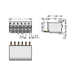 Konektor do DPS WAGO 2091-1178, 28.00 mm, pólů 8, rozteč 3.50 mm, 100 ks