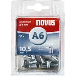 Hliníkové nýtové matice Novus, 4 x 10,5 mm, 10 ks