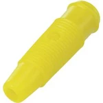 Laboratorní konektor Ø 4 mm SCI, zásuvka rovná, žlutá