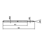 Zkušební hrot PTR 1007-B-0.7N-AU-0.5C