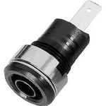 Laboratorní zásuvka MultiContact SLB 4-F/A (23.3070-21), vestavná vertikální, Ø 4 mm, černá