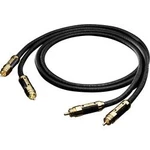 Cinch audio kabel Oehlbach XXL® Sub Xtreme 13831, 1.00 m, černá