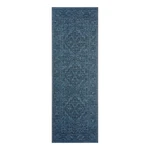 Tmavomodrý vonkajší koberec NORTHRUGS Tyros, 70 x 200 cm