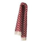Burgundovočervený pléd s podielom bavlny Euromant Chevron, 140 × 180 cm Burgundovočervený pléd s podielom bavlny Euromant Chevron, 140 × 180 cm