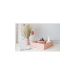 Ružový organizér s 3 priehradkami Compactor Stan, 32 x 25 cm
