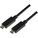 LogiLink #####USB-Kabel #####USB 3.2 Gen1 (USB 3.0 / USB 3.1 Gen1) #####USB-C™ Stecker, #####USB-C™ Stecker 1.00 m čiern