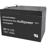 multipower PB-12-15 MP15-12C olovený akumulátor 12 V 15 Ah olovený so skleneným rúnom (š x v x h) 151 x 104.5 x 99 mm pl