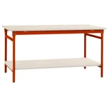 Manuflex BB5201.2001 Kompletný príručný stolík BASIS stacionárne s melamínovou doskou + medzipolica, š xhxv: 750 x 500 x
