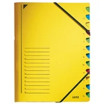 Leitz  39120015 organizačné dosky žltá DIN A4 pendarec kartón, recyklovaný Počet priehradiek: 12