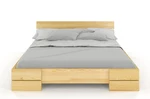 Luxusní prodloužená postel Sisko z borovicových hranolů, 180x200cm, přírodní