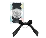 Špirálová gumička s mašľou Invisibobble Wrapstar Snack It Off - čierna (IB-WS-10001) + darček zadarmo