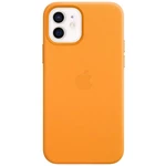 Kryt na mobil Apple Leather Case s MagSafe pre iPhone 12 mini - nechtíkovo oranžová (MHK63ZM/A) kryt na mobilný telefón • určený pre Apple iPhone 12 m