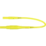 Stäubli XSMF-419 měřicí kabel [lamelová zástrčka 4 mm - lamelová zástrčka 4 mm] žlutá, 1.00 m
