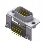 D-SUB zástrčka Deltron Connectors 90 °, pólů 15, pájené, piny, 1 ks