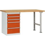 Dílenském COMBI model 7 s multiplex deska, Šxhxv = 2000 x 700 x 840 mm Manuflex WC5116.2001 WC5116.2001