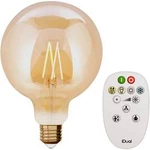 LED žárovka Lutec JE0181631 E27, 9 W = 60 W, teplá bílá až neutrální bílá , A+ (A++ - E), tvar globusu, stmívatelná, vlákno, vč. dálkového ovládání, 1