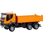 Herpa 309998 H0 Iveco Stavební sklápěč - nákladní vůz Trakker 6x6, oranžová