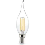 LED žárovka V-TAC 7114 240 V, E14, 4 W = 35 W, teplá bílá, A+ (A++ - E), tvar svíčky ve větru, nestmívatelné, 1 ks