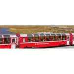 KATO 7074057 Sada 4 ks vozů Bernina Express, nové logo