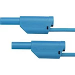 Schützinger VSFK 5000 / 1 / 100 / BL propojovací kabel [zástrčka 4 mm - zástrčka 4 mm] modrá