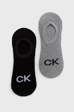 Ponožky Calvin Klein pánske, šedá farba