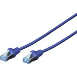 Patch kabel CAT 5e SF/UTP RJ 45, vidlice ⇔ vidlice, 5 m, modrý