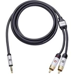 Připojovací kabel Oehlbach, jack zástr. 3.5 mm/cinch zástr., černý, 5 m