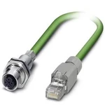 Síťový kabel M 12 / RJ45 Phoenix Contact 1404367, CAT 5, CAT 5e, SF/UTP, 0.50 m, zelená