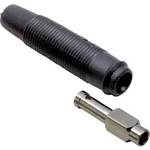 Zdířka pro banánek BKL Electronic 072214, Ø pin: 4 mm, spojka, rovná, černá, 1 ks