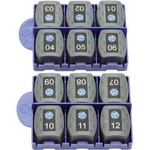 Sada 12 dálkových adaptérů RJ45 IDEAL Networks VDV II, 158050