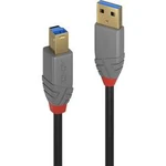 USB 3.0 kabel LINDY LINDY 0,5m USB 3.0 Typ A/B Kabel Anthra 36740, 50.00 cm, černá