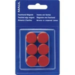 Maul MAULpro, 6176225 magnet, (Ø x v) 20 mm x 8 mm, kulatý, červená, 6 ks