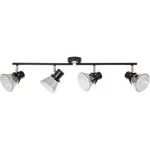 Stropní lampa LED E14 160 W Brilliant Ronald 79332/93 starožitná mosaz, černá, kouřová