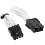 Napájecí prodlužovací kabel Bitfenix BFA-MSC-62PEG45WK-RP, [1x PCI-E zástrčka 8-pólová (6+2) - 1x PCI-E zásuvka 8-pólová], 45.00 cm, bílá, černá