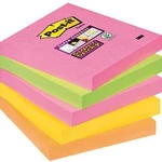 Post-it® samolepící poznámka Super Sticky Neon Notes Post-it 654S-N, (š x v) 127 mm x 76 mm, neonově zelená, neonově oranžová, neonově žlutá, neonová 