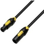 Napájecí kabel Adam Hall 8101 TCONL 0150 IP65 8101TCONL0150 [1x zásuvka PowerCon - 1x zástrčka PowerCon], 1.50 m, černá, žlutá