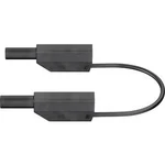 Stäubli SLK410-E/N bezpečnostní měřicí kabely [lamelová zástrčka 4 mm - lamelová zástrčka 4 mm] černá, 0.50 m