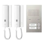 Kabelový domovní telefon Ritto by Schneider RGE1818225 3596143, bílá, nerezová ocel