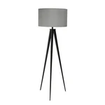 Čierno-sivá stojacia lampa Zuiver Tripod